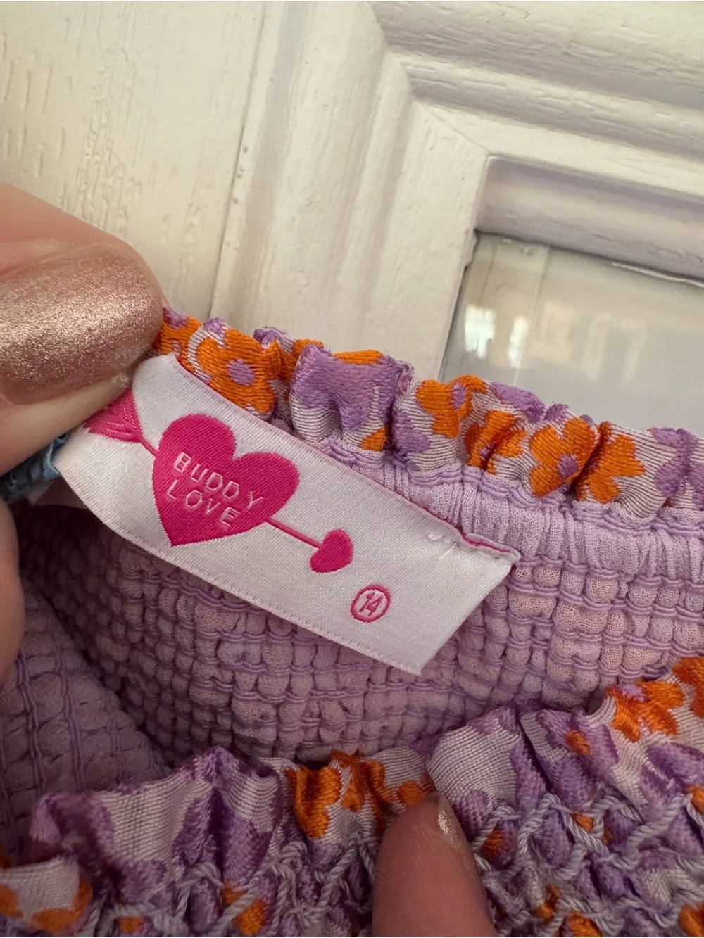 Buddy Love Matching Set with Lavender/Orange Floral